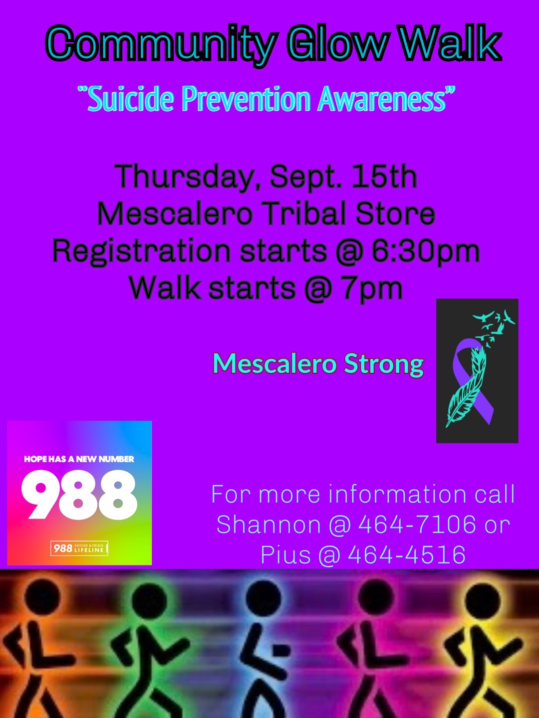 Community Glow Walk: Sept. 15th - Official Website of the Mescalero