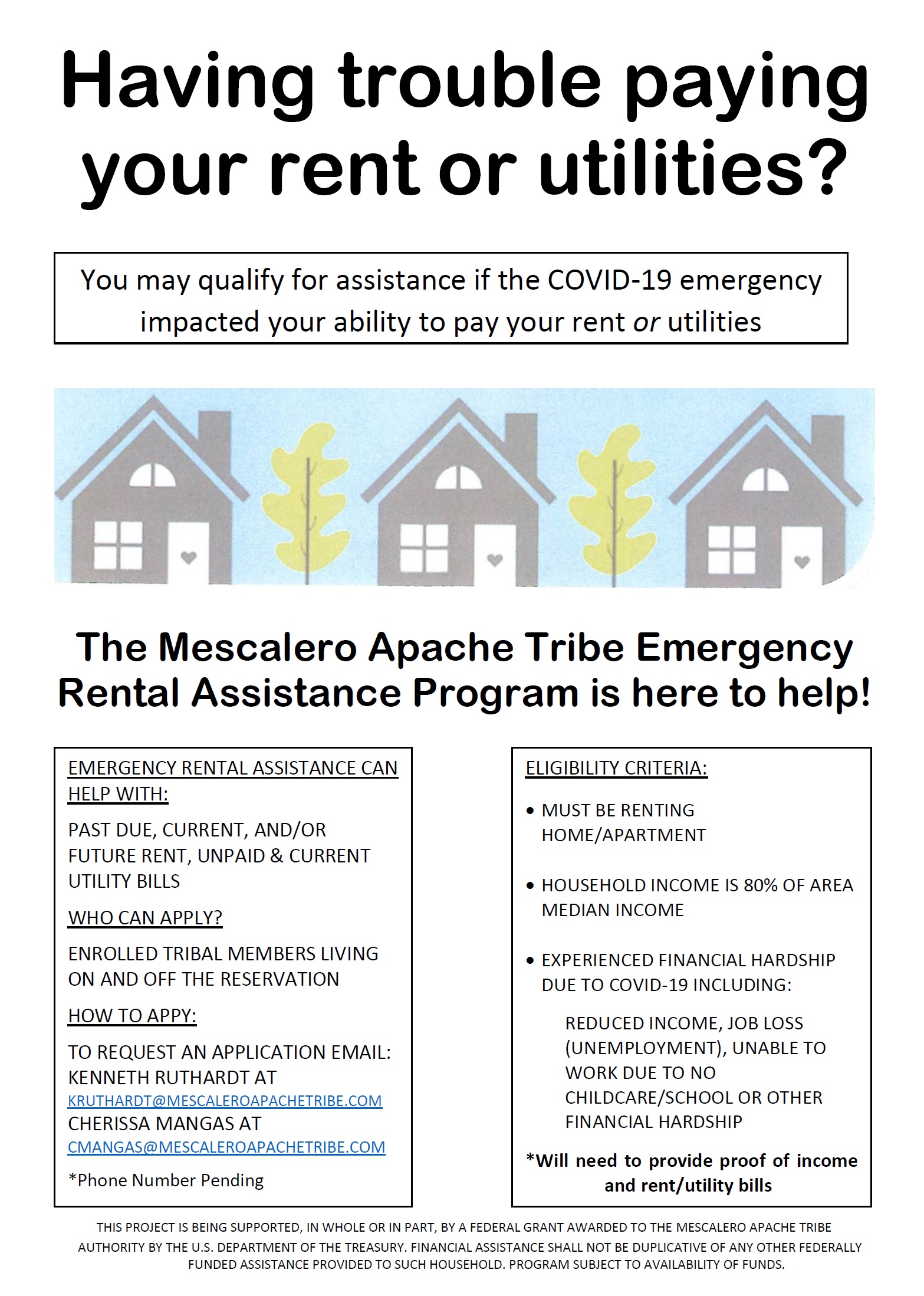 The Mescalero Apache Tribe Emergency Rental Assistance Program Is Here Official Website Of 0883