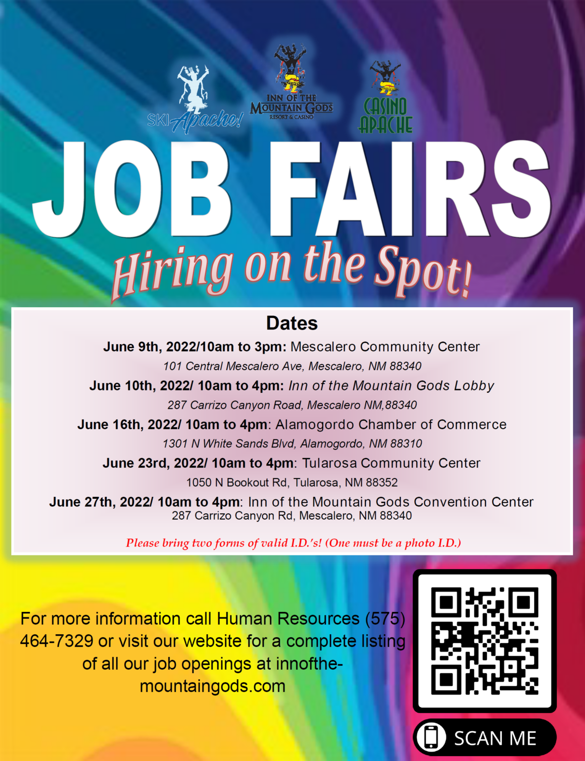 Job Fair: Hiring on the Spot! - Official Website of the Mescalero ...