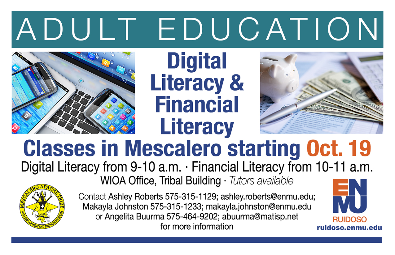 Digital Literacy & Financial Literacy Classes in Mescalero - Official ...